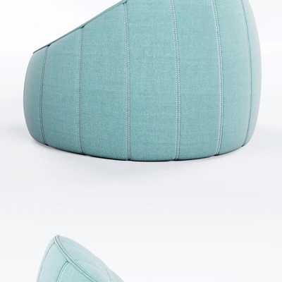 Ligne Roset Ottoman and Footstool — Вид 2
