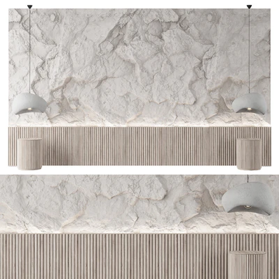 Rock headboard of the bed — View 1