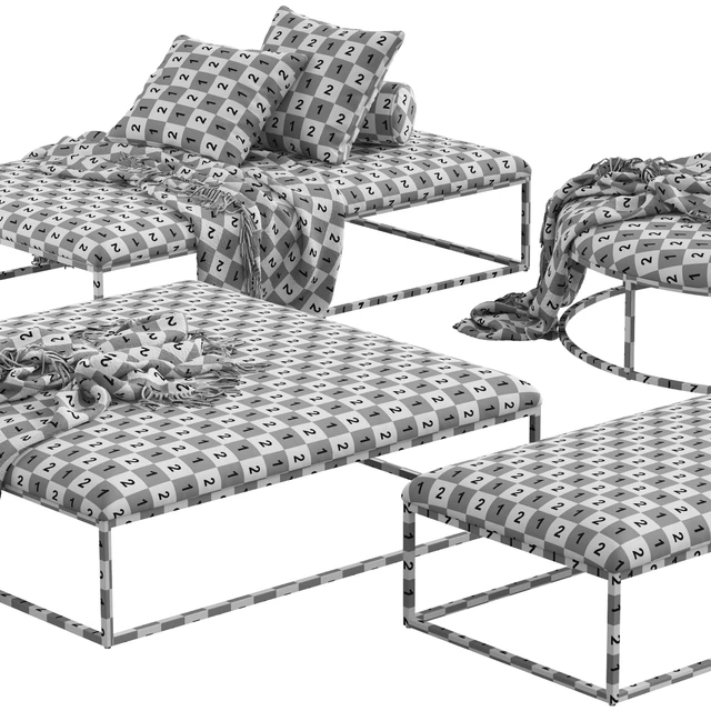 Restoration Hardware / Nicholas Fabric Coffee Ottoman — Скачать