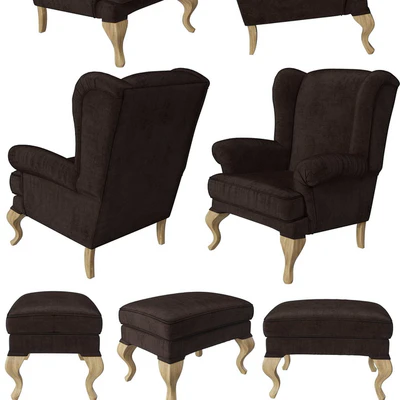 Christmas set spruce with chair and ottoman Hoffner — Ver 2