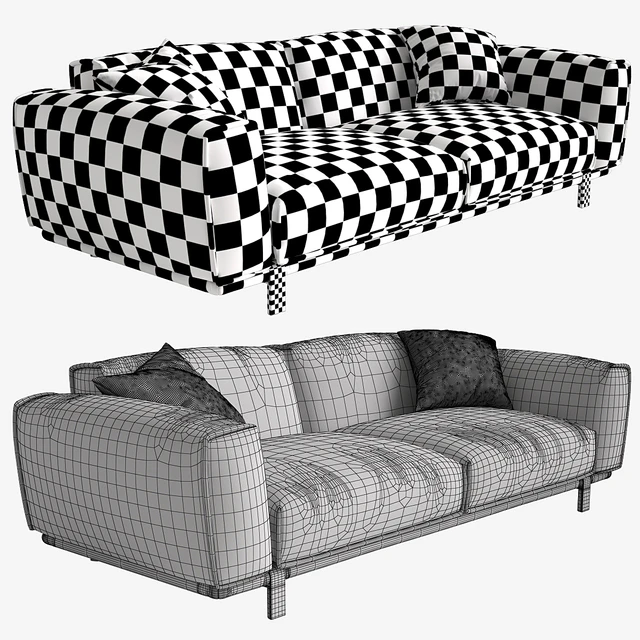 Moroso bold sofa 245x107x70 — Скачать