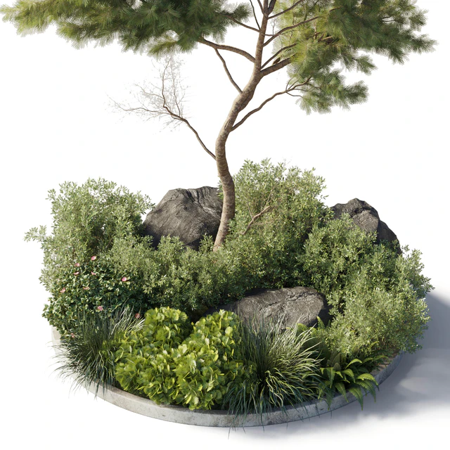 Collection outdoor indoor 81 pot plant & tree & bush & fern the garden pot corona — Descargar
