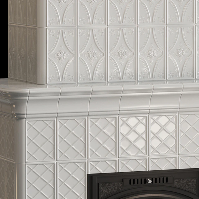 Stove - fireplace with tiles — Descargar