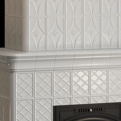 Stove - fireplace with tiles — Ver 2