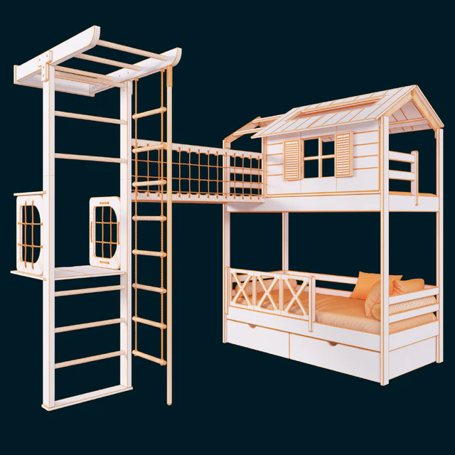 Baby bed and playground — Descargar