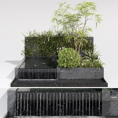 Water Ponds With Plants & fish — Вид 2