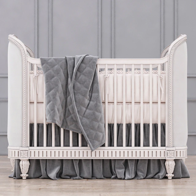 RH Belle Upholstered Crib (Antique Grey Mist) — Descargar