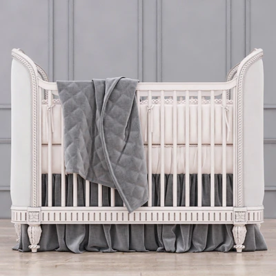 RH Belle Upholstered Crib (Antique Grey Mist) — Ver 1