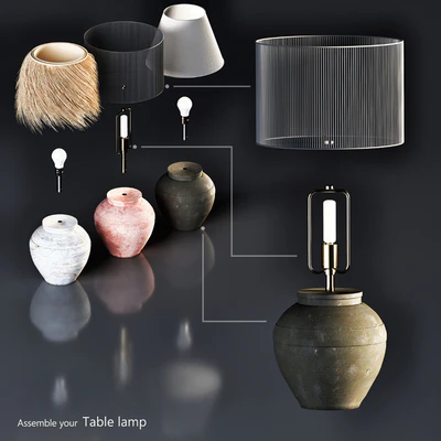 Table lamp-set 01 — Вид 2
