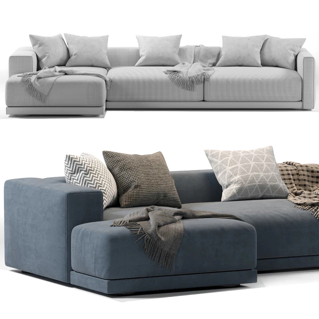 Lario Flexform Chaise Longue Sofa — Скачать