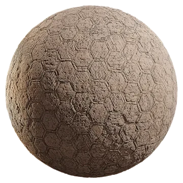 hexagon brick floor 002 — Descargar