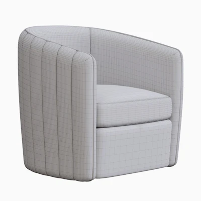 Aria Channeled Swivel Chair — Вид 2