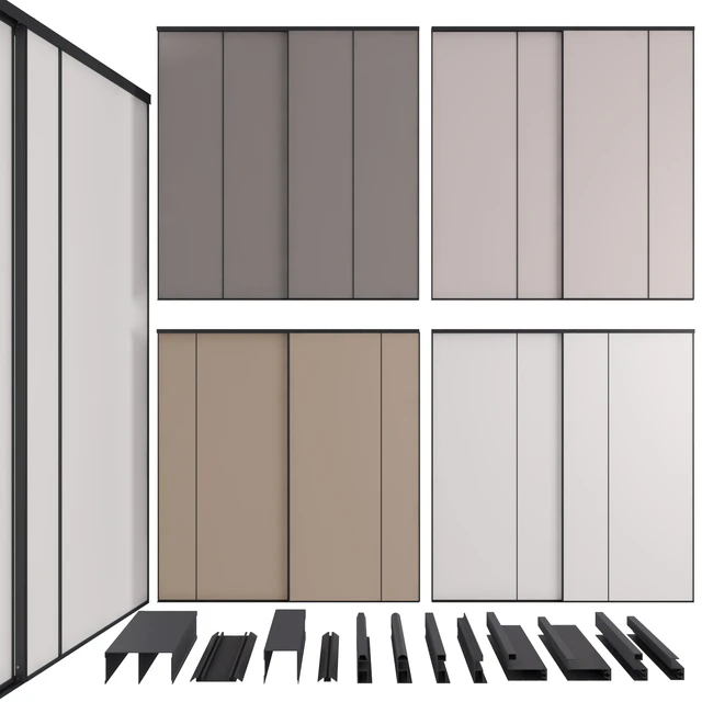 Compartment doors in narrow profile MODUS — Descargar