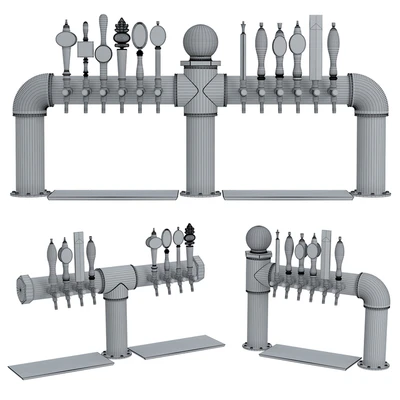 Industrial Pipe Draft Beer Towers 2 — Ver 2
