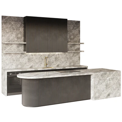 Modern style kitchen with island Kitchen 09 — Ver 2