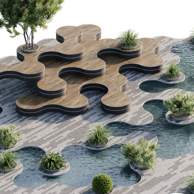 Town Square and Outdoor Plants 6 — Скачать
