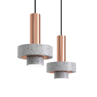 Cantera Rosa and Copper Ambra Lighting Collection — Ver 2