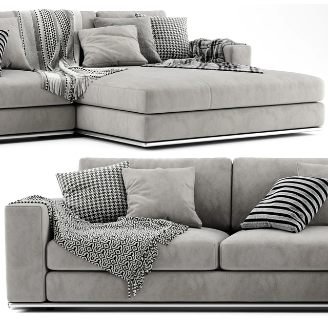 Minotti Hamilton Chaise Longue Sofa — Descargar