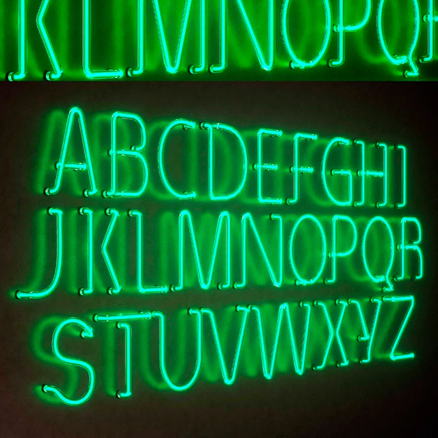 Light modules. Set 25. Neon Alphabet — Download