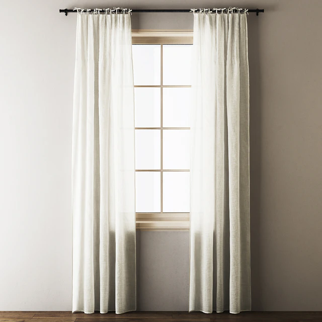 Anthropologie Tie-top Linen Curtains — Descargar