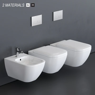 Duravit HAPPY D.2 Wall-hung WC — Ver 1