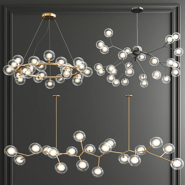 Giffin Minosi Bubbles Chandelier - 3 type — Скачать