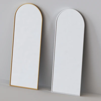 Metal Frame Arched Floor Mirror — Ver 1