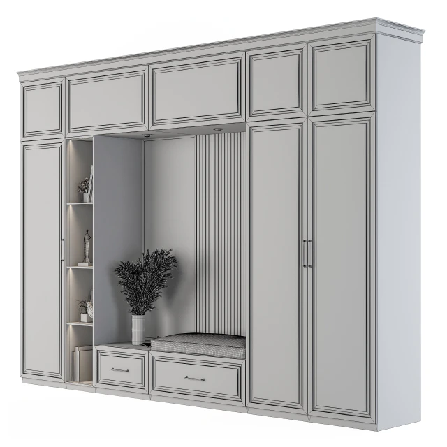 Hallway 06 - Gray and Black Set — Скачать