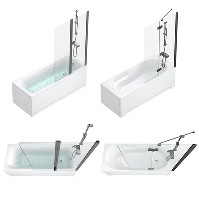 Bath and shower curtains Villeroy & Boch, Sanitana, Roca, Ideal and Cersanit set 95 — Ver 2
