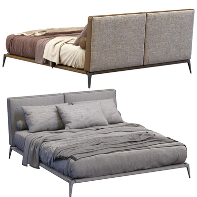 Leather Bed Park By Poliform — Ver 2