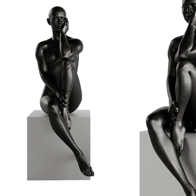 Finesse Decor Antoinette Doll Sculpture With Base — Вид 2