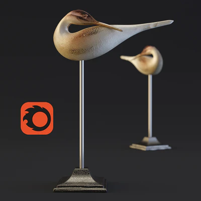 Libra Dunes Golden Sandpiper Sculpture — Ver 2