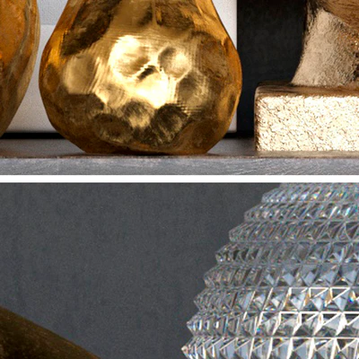 A collection of sculptures for design projects and decor elements to create coziness — Ver 2