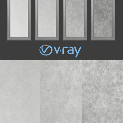 Decorative paint shades of gray with silver — Ver 2