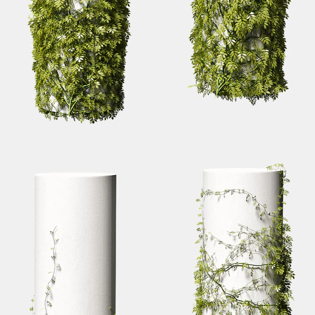Leaves for round columns. 4 models — Descargar
