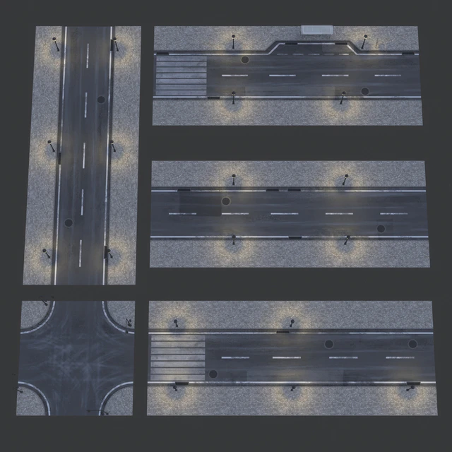 Road and busstop — Descargar