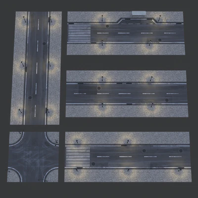 Road and busstop — Ver 2