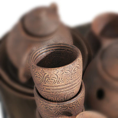 Dishes clay rack n11 / Clay crockery rack — Ver 2