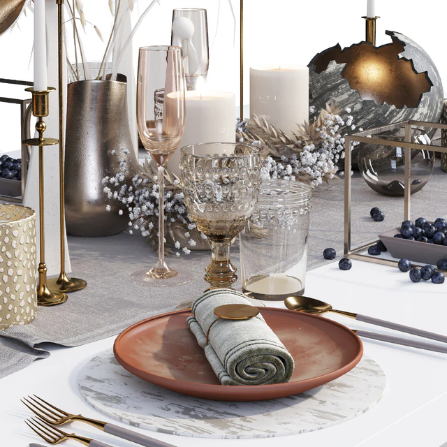 Luxury table setting   wreath — Descargar
