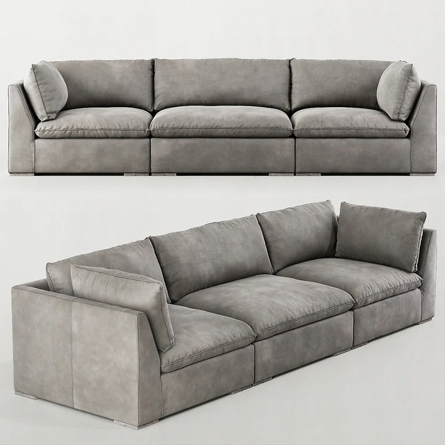 RH / COSTERA MODULAR LEATHER SOFA — Descargar