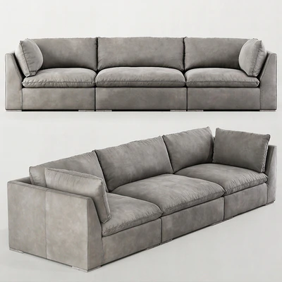 RH / COSTERA MODULAR LEATHER SOFA — Ver 1