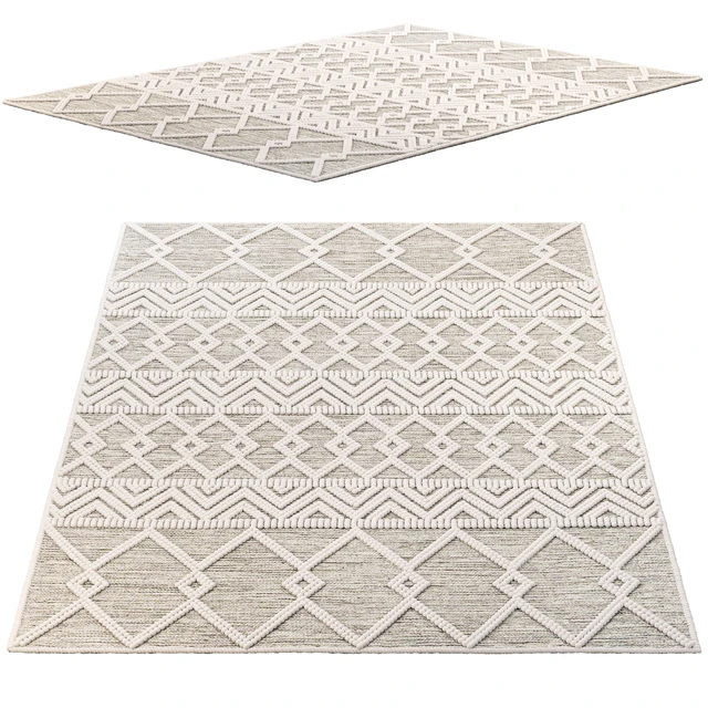 The Curated Nomad Bradrick Trellis Wool Area Rug — Descargar