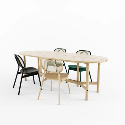 Cane Chair & Arch table-Y base — Вид 2
