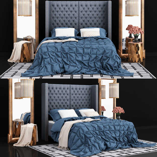 Кровать Eichholtz Headboard Fullerton — Скачать
