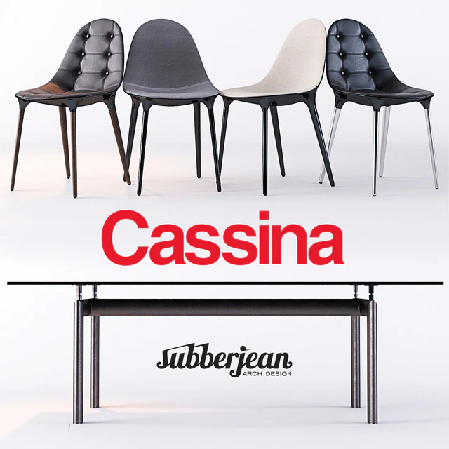 Cassina Caprice Chairs / LC6 Table — Descargar
