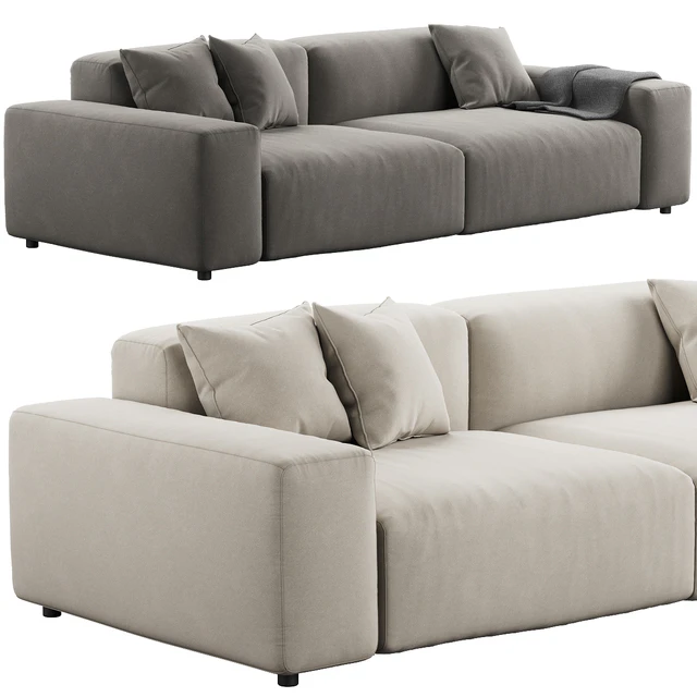 006 Cloud Sofa modular 2 seat by Prostoria — Скачать