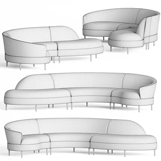 Grace Serpentine Sectional Sofa — Descargar