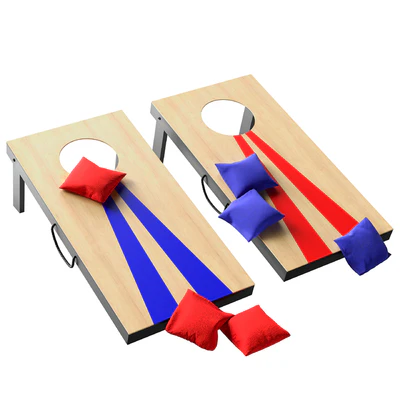 GoSports Portable Size Cornhole Game Set with 6 Bean Bags — Ver 1