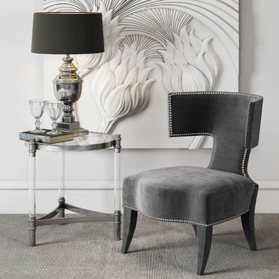 DONGHIA Klismos Upholstered Chair — Ver 1