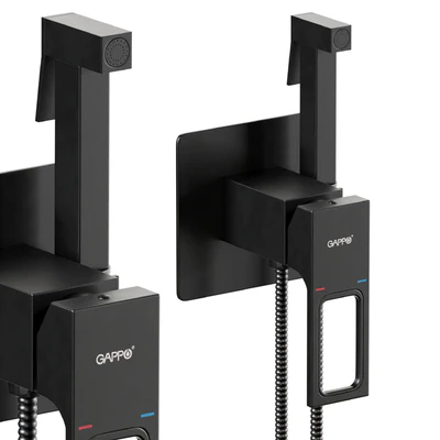 Gappo Shower Set Black Wall Mounted 001 — View 2